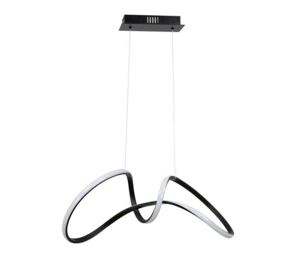 LED Csillár zsinóron TESORO LED/48W/230V fekete
