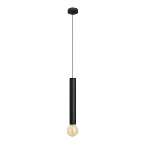 LED Csillár zsinóron TUBA 1xGU10/20W/230V fekete
