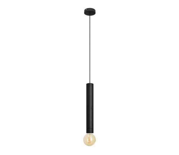 LED Csillár zsinóron TUBA 1xGU10/20W/230V fekete