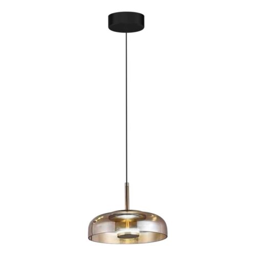 LED Csillár zsinóron VETRO LED/6W/230V átm. 23 cm bézs/fekete