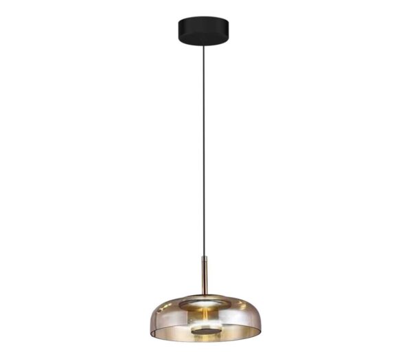 LED Csillár zsinóron VETRO LED/6W/230V átm. 23 cm bézs/fekete