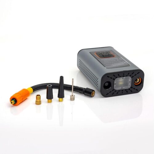 LED Digitális zsebkompresszor 3in1 4000 mAh 5W fekete