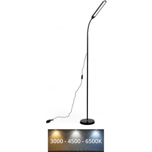 LED Dimmelhető állólámpa SIGNUS LED/10W/230V 3000/4500/6500K fekete