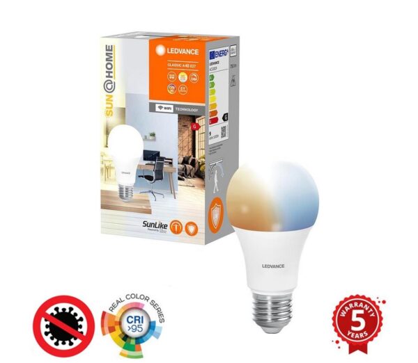 Ledvance LED Dimmelhető antibakteriális izzó A40 E27/9W/230V Wi