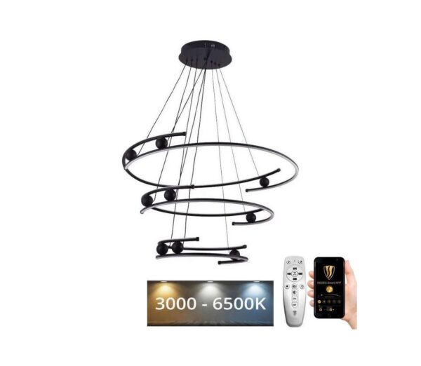 LED Dimmelhető csillár zsinóron LED/170W/230V 3000