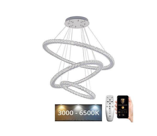 LED Dimmelhető csillár zsinóron LED/210W/230V 3000