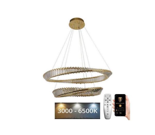 LED Dimmelhető csillár zsinóron LED/90W/230V 3000