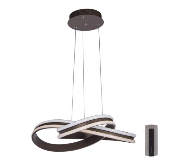 LED Dimmelhető csillár zsinóron LED/96W/230V átm. 54 cm + távirányítás
