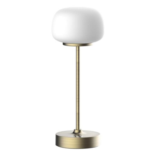 LED Dimmelhető érintős asztali lámpa RIMINI LED/2W/5V USB 2000 mAh arany/fehér