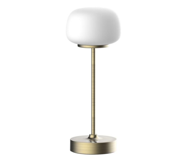 LED Dimmelhető érintős asztali lámpa RIMINI LED/2W/5V USB 2000 mAh arany/fehér