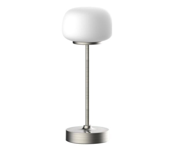 LED Dimmelhető érintős asztali lámpa RIMINI LED/2W/5V USB 2000 mAh króm/fehér