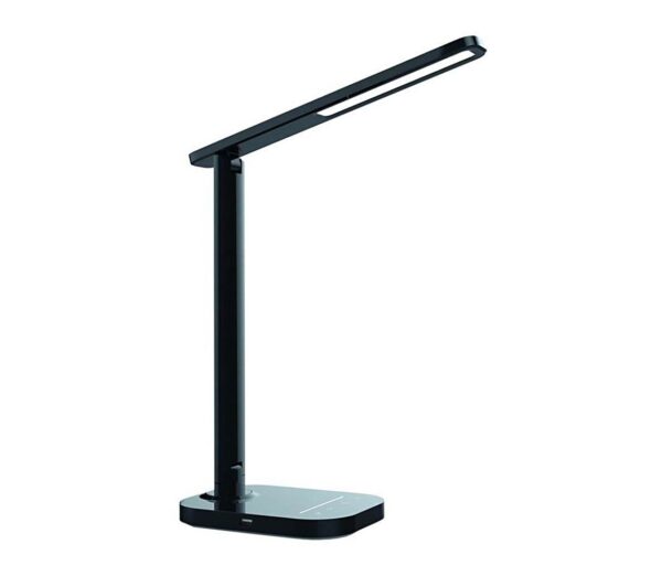 LED Dimmelhető érintős asztali lámpa USB konnektorral KIARA LED/7W/230V fekete