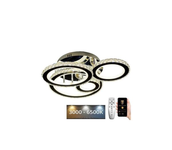 LED Dimmelhető felületre szerelhető csillár  LED/120W/230V 3000