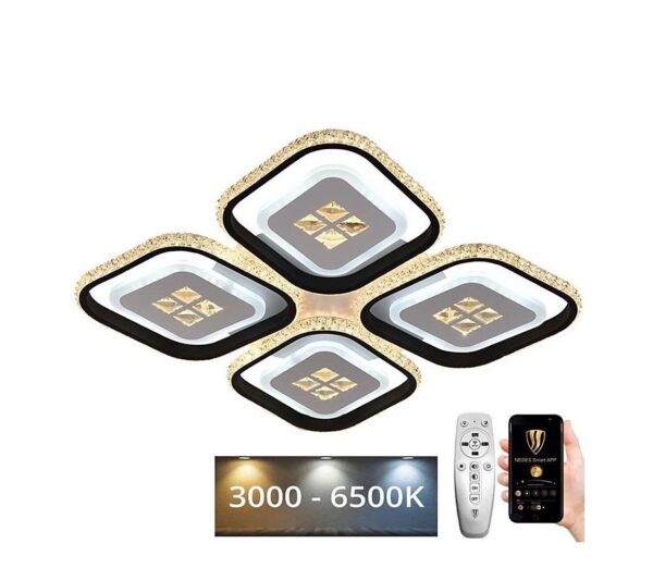 LED Dimmelhető felületre szerelhető csillár LED/130W/230V 3000