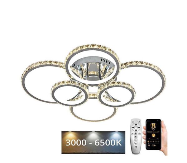 LED Dimmelhető felületre szerelhető csillár LED/205W/230V 3000