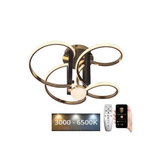 LED Dimmelhető felületre szerelhető  csillár LED/80W/230V 3000