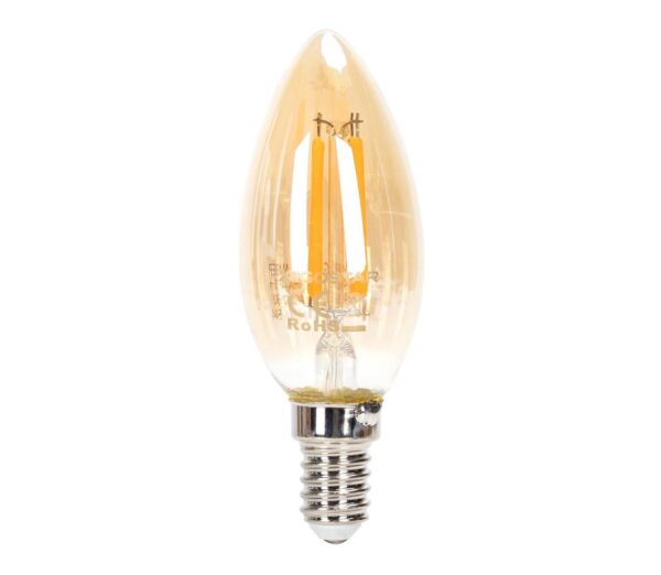 B.V. LED Dimmelhető izzó FILAMENT C35 E14/4W/230V 2200K
