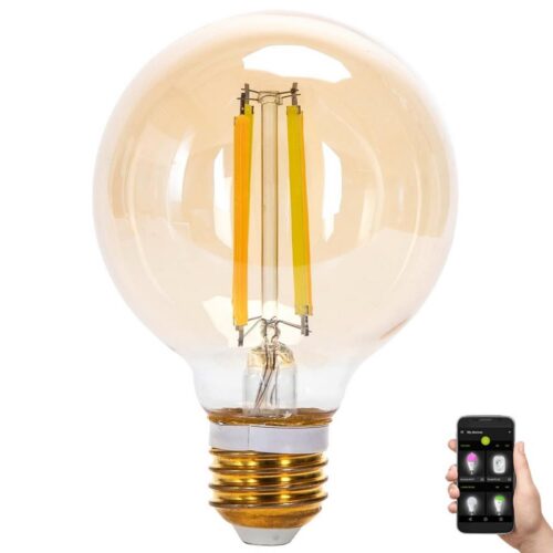 B.V. LED Dimmelhető izzó FILAMENT G80 E27/6W/230V 2700