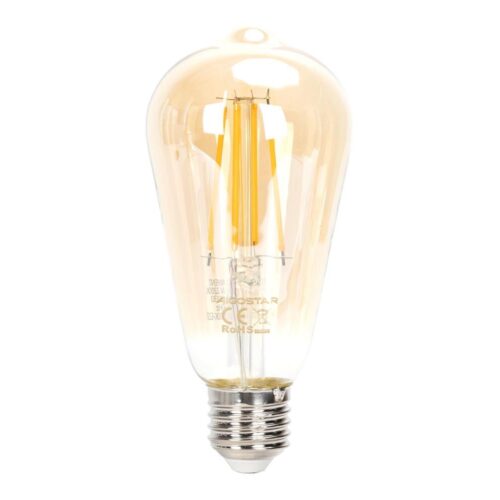 B.V. LED Dimmelhető izzó FILAMENT ST64 E27/6W/230V 2200K