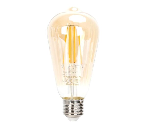 B.V. LED Dimmelhető izzó FILAMENT ST64 E27/6W/230V 2200K