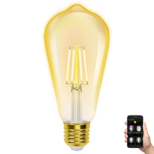 B.V. LED Dimmelhető izzó FILAMENT ST64 E27/6W/230V 2700