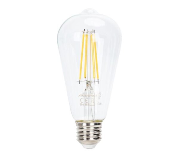 B.V. LED Dimmelhető izzó FILAMENT ST64 E27/6W/230V 2700K