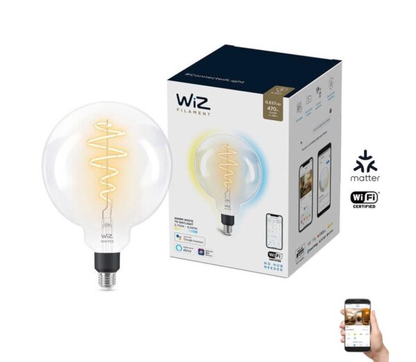 WiZ LED Dimmelhető izzó G200 E27/6