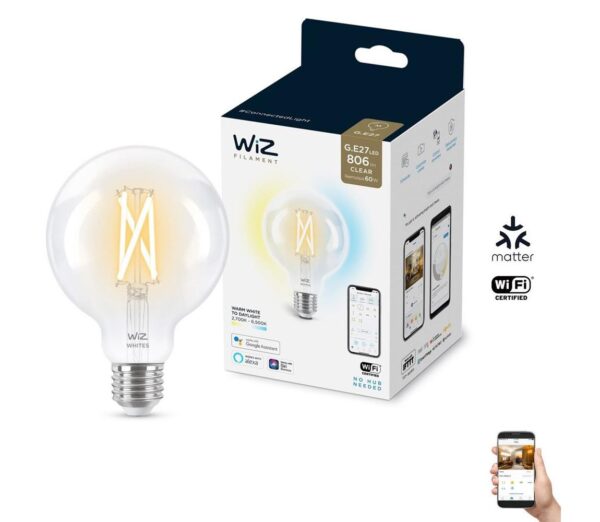WiZ LED Dimmelhető izzó G95 E27/6