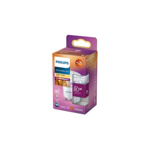 Philips LED Dimmelhető izzó Philips Warm Glow GU10/6