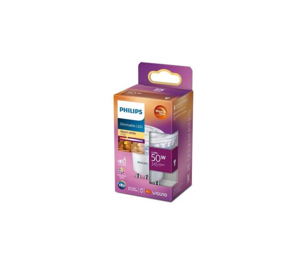 Philips LED Dimmelhető izzó Philips Warm Glow PAR16 GU10/3