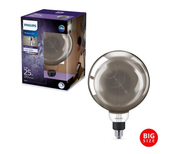 Philips LED Dimmelhető izzó SMOKY VINTAGE Philips G200 E27/6