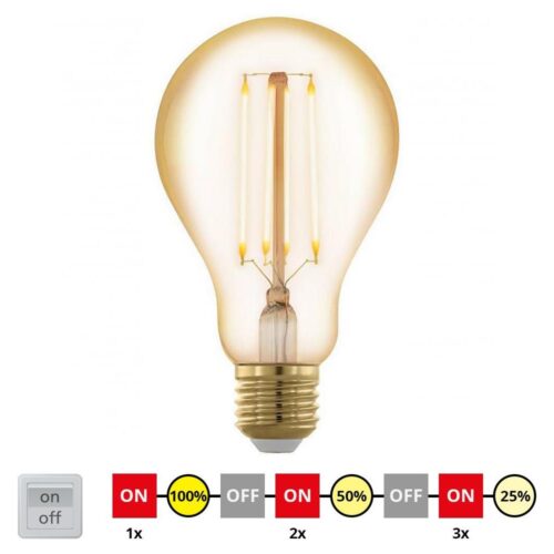 Eglo LED Dimmelhető izzó VINTAGE A75 E27/4W/230V 2200K