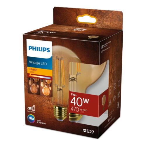 Philips LED Dimmelhető izzó VINTAGE Philips G95 E27/7W/230V 1800K
