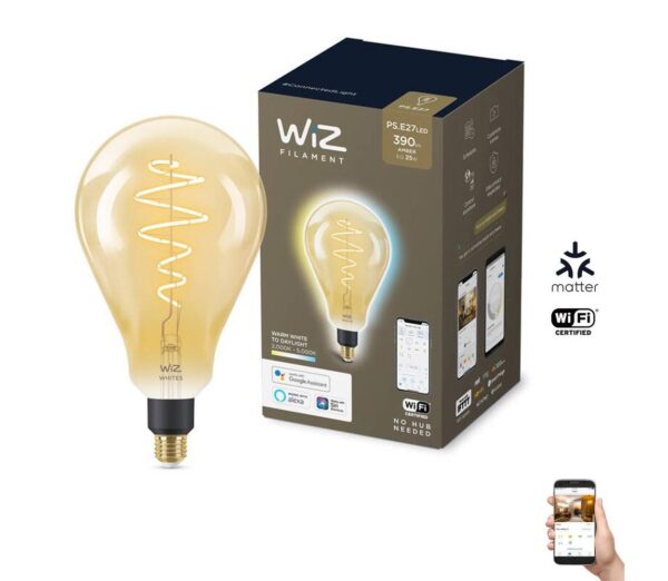 WiZ LED Dimmelhető izzó VINTAGE PS160 E27/6