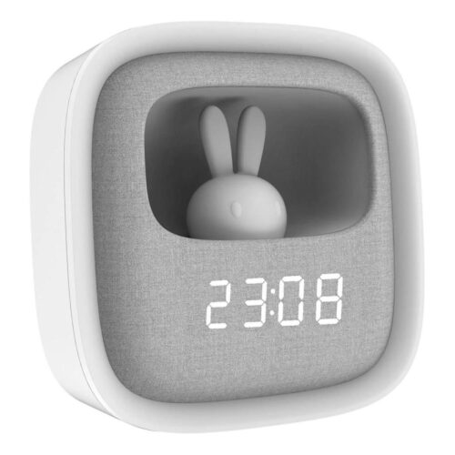 LED Dimmelhető kislámpa ébresztőórával BUNNY LED/1