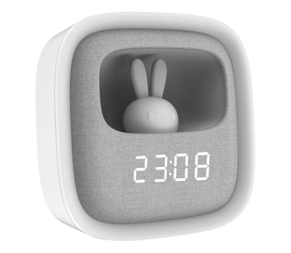 LED Dimmelhető kislámpa ébresztőórával BUNNY LED/1
