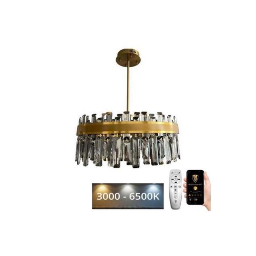 LED Dimmelhető kristály csillár on a pole LED/80W/230V + távirányítás