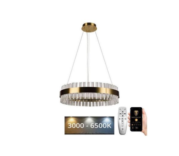 LED Dimmelhető kristály csillár zsinóron LED/40W/230V + távirányítás