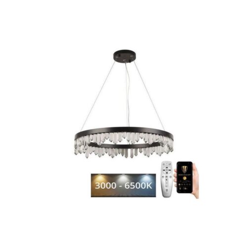LED Dimmelhető kristály csillár zsinóron LED/40W/230V + távirányítás