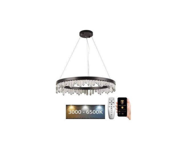 LED Dimmelhető kristály csillár zsinóron LED/40W/230V + távirányítás