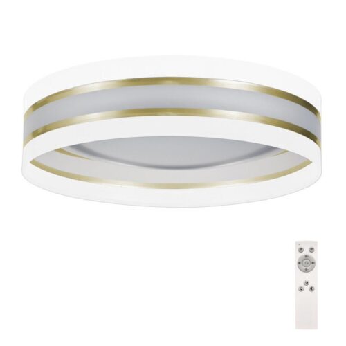 LED Dimmelhető mennyezeti lámpa SMART CORAL GOLD LED/24W/230V fehér/arany + távirányító