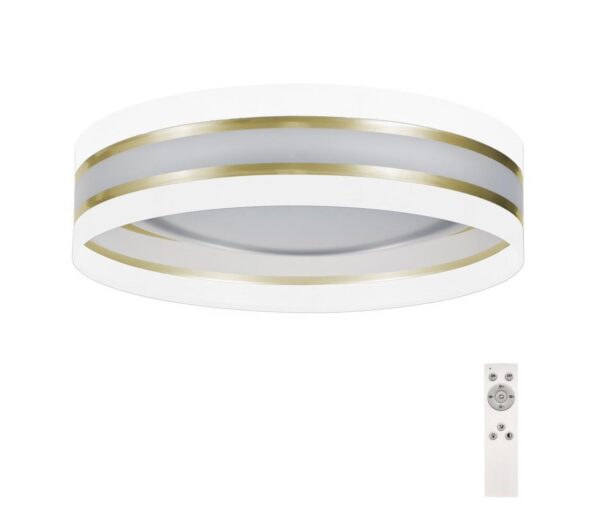 LED Dimmelhető mennyezeti lámpa SMART CORAL GOLD LED/24W/230V fehér/arany + távirányító