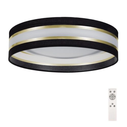LED Dimmelhető mennyezeti lámpa SMART CORAL GOLD LED/24W/230V fekete/arany + távirányító