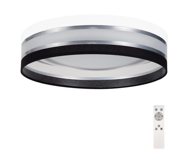 LED Dimmelhető mennyezeti lámpa SMART CORAL LED/24W/230V fekete/fehér + távirányító