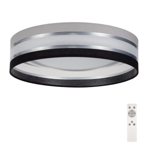 LED Dimmelhető mennyezeti lámpa SMART CORAL LED/24W/230V fekete/szürke + távirányító