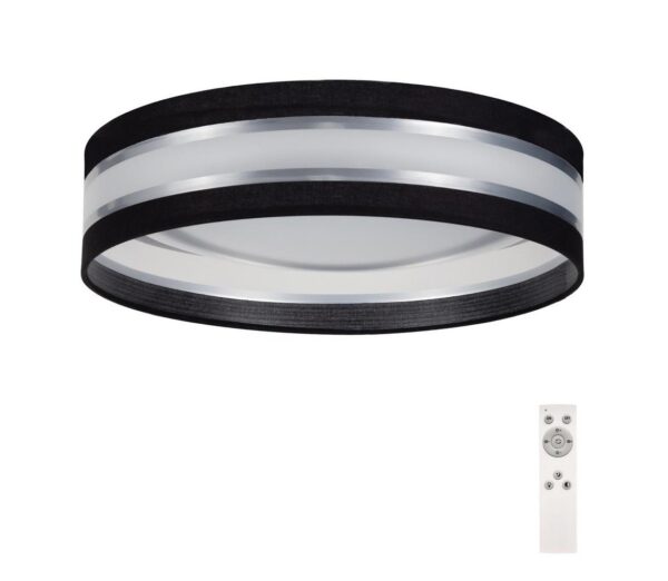 LED Dimmelhető mennyezeti lámpa SMART CORAL LED/24W/230V fekete/szürke + távirányító