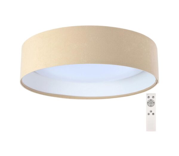 LED Dimmelhető mennyezeti lámpa SMART GALAXY LED/24W/230V bézs/fehér + távirányító