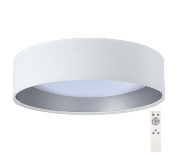 LED Dimmelhető mennyezeti lámpa SMART GALAXY LED/24W/230V fehér/ezüst + távirányító