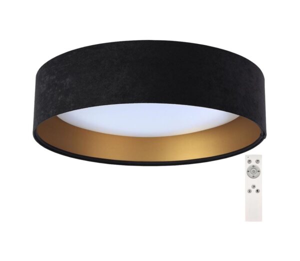 LED Dimmelhető mennyezeti lámpa SMART GALAXY LED/24W/230V fekete/arany + távirányító