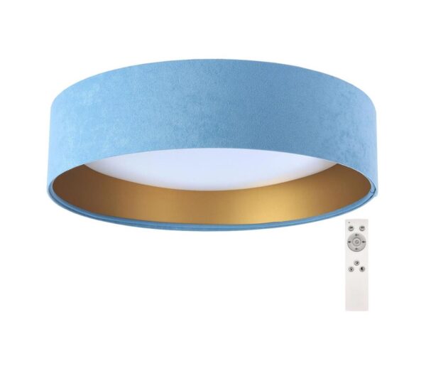 LED Dimmelhető mennyezeti lámpa SMART GALAXY LED/24W/230V kék/arany + távirányító